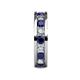 5 - Celina 3.40 mm Round Blue Sapphire and Lab Grown Diamond Eternity Band 