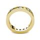 4 - Celina 3.40 mm Round Yellow Sapphire and Lab Grown Diamond Eternity Band 