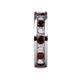 5 - Celina 3.40 mm Round Red Garnet and Lab Grown Diamond Eternity Band 