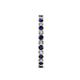 5 - Audrey 2.00 mm Blue Sapphire and Diamond Eternity Band 