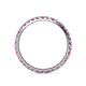 4 - Audrey 2.00 mm Pink Sapphire and Diamond Eternity Band 