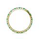 4 - Audrey 2.00 mm Emerald and Diamond Eternity Band 