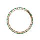 4 - Audrey 2.00 mm Emerald and Diamond Eternity Band 