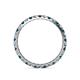 4 - Audrey 2.00 mm Blue and White Diamond Eternity Band 
