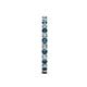 5 - Audrey 2.00 mm Blue and White Diamond Eternity Band 