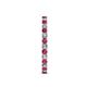 5 - Audrey 2.00 mm Ruby and Diamond Eternity Band 