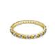 2 - Audrey 2.00 mm Citrine and Lab Grown Diamond U Prong Eternity Band 