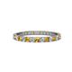 1 - Audrey 2.40 mm Citrine and Lab Grown Diamond U Prong Eternity Band 
