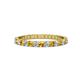 1 - Audrey 2.40 mm Citrine and Lab Grown Diamond U Prong Eternity Band 