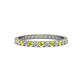 1 - Audrey 2.40 mm Yellow and White Lab Grown Diamond U Prong Eternity Band 