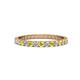 1 - Audrey 2.40 mm Yellow and White Lab Grown Diamond U Prong Eternity Band 