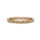 1 - Audrey 2.70 mm Citrine and Lab Grown Diamond U Prong Eternity Band 