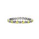 1 - Valerie 2.00 mm Yellow Sapphire and Lab Grown Diamond Eternity Band 