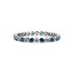 1 - Valerie 2.00 mm Blue and White Lab Grown Diamond Eternity Band 
