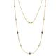 1 - Adia (9 Stn/2.3mm) Blue Sapphire and Lab Grown Diamond on Cable Necklace 