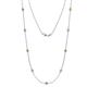 1 - Adia (9 Stn/3.4mm) Yellow Diamond and White Lab Grown Diamond on Cable Necklace 