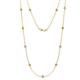 1 - Asta (11 Stn/3.4mm) Citrine and Lab Grown Diamond on Cable Necklace 