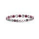 2 - Valerie 2.00 mm Ruby and Lab Grown Diamond Eternity Band 