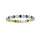 2 - Valerie 2.00 mm Blue and White Lab Grown Diamond Eternity Band 