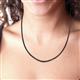 3 - Ciara Black Diamond Graduated Eternity Tennis Necklace 