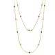 1 - Lien (13 Stn/2.6mm) Blue Sapphire and Lab Grown Diamond on Cable Necklace 