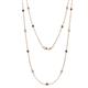 1 - Lien (13 Stn/2.6mm) Black Diamond and Lab Grown Diamond on Cable Necklace 