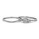 1 - Avira Prima Round Diamond Halo Bridal Set Ring 