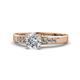 1 - Merlyn Classic Lab Grown and Mined Diamond Engagement Ring 