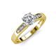 3 - Merlyn Classic Lab Grown and Mined Diamond Engagement Ring 