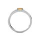 4 - Linnea Bold Oval Citrine and Round Diamond Bypass Promise Ring 