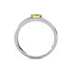 4 - Linnea Bold Oval Yellow Sapphire and Round Diamond Bypass Promise Ring 