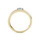 4 - Linnea Bold Oval Aquamarine and Round Diamond Bypass Promise Ring 