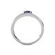 4 - Linnea Bold Oval Iolite and Round Diamond Bypass Promise Ring 