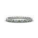 1 - Arria 2.00 mm Lab Created Alexandrite and Lab Grown Diamond Eternity Band 