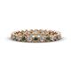 1 - Arria 2.40 mm Lab Created Alexandrite and Lab Grown Diamond Eternity Band 