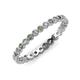4 - Arria 2.00 mm Lab Created Alexandrite and Lab Grown Diamond Eternity Band 