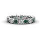 1 - Arria 3.00 mm Lab Created Alexandrite and Lab Grown Diamond Eternity Band 