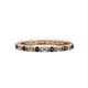 1 - Gracie 2.00 mm Round Blue Sapphire and Lab Grown Diamond Eternity Band 