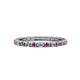 1 - Gracie 2.00 mm Round Amethyst and Lab Grown Diamond Eternity Band 