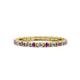 1 - Gracie 2.00 mm Round Amethyst and Lab Grown Diamond Eternity Band 