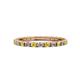 1 - Gracie 2.00 mm Round Yellow Sapphire and Lab Grown Diamond Eternity Band 