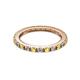 2 - Gracie 2.00 mm Round Yellow Sapphire and Lab Grown Diamond Eternity Band 