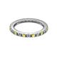 2 - Gracie 2.00 mm Round Yellow Sapphire and Lab Grown Diamond Eternity Band 