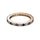 2 - Gracie 2.30 mm Round Blue Sapphire and Lab Grown Diamond Eternity Band 