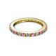 2 - Gracie 2.30 mm Round Pink Sapphire and Lab Grown Diamond Eternity Band 