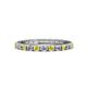 1 - Gracie 2.30 mm Round Yellow Sapphire and Lab Grown Diamond Eternity Band 