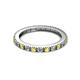 2 - Gracie 2.30 mm Round Yellow Sapphire and Lab Grown Diamond Eternity Band 