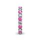 5 - Lucida 3.40 mm Pink Sapphire and Lab Grown Diamond Eternity Band 