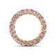 4 - Lucida 3.40 mm Pink Sapphire and Lab Grown Diamond Eternity Band 
