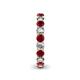 5 - Lucida 3.40 mm Ruby and Lab Grown Diamond Eternity Band 